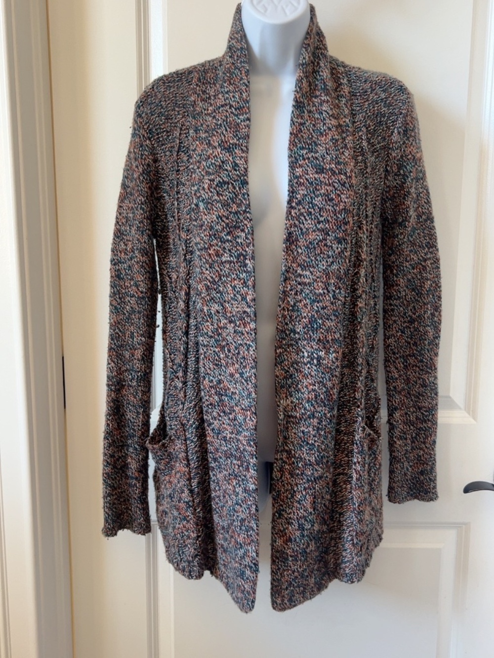 BCBGeneration Multicolor Marled Merino Wool Cardigan XXS